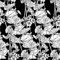 Seamless Pattern with floral ornament N183
