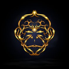 abstract gold monkey N2