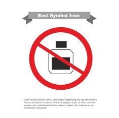 No cosmetics bottle icon