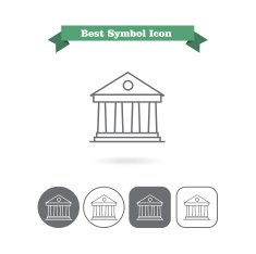 Bank building icons N2