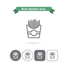 French fries icons N2