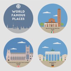 World famous places Set 13 N2