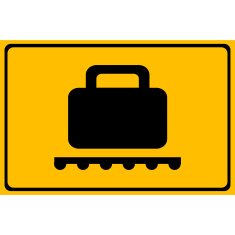 Vector Baggage Claim Public Information Sign Illustration EPS10 N14
