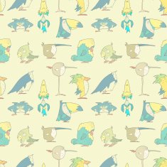 Birds Seamless Background pattern for design and scrapbook in vector N2