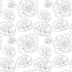 Stylized floral pattern