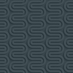 Wavy dark seamless vector background with 3D effect N7