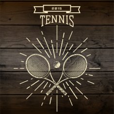 Tennis badges logos and labels for any use N2