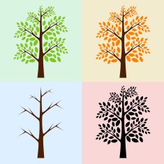 Vector trees seasons