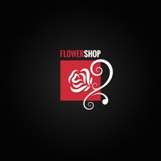 flower rose shop concept design background