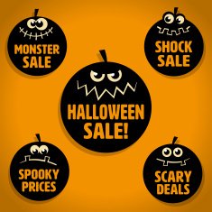 Scary Little Pumpkin Halloween Sale Icons N2