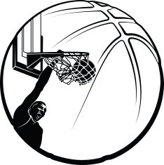 Basketball Dunk Silhouette N2