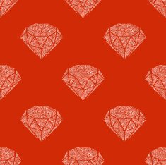 Seamless pattern of vintage diamonds N2