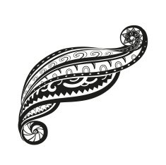 Ornaments in the style of Maori N8