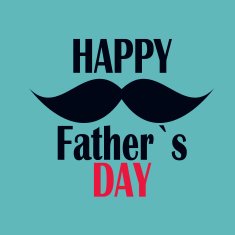 Happy Father`s Day Poster Card Vector Illustration N31