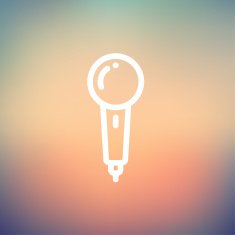 New microphone thin line icon N4