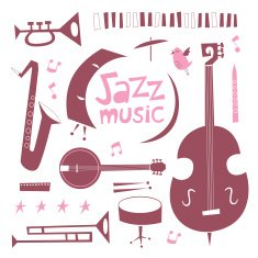Musical instruments vector set N2