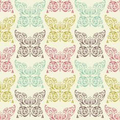 ornate butterfly pattern