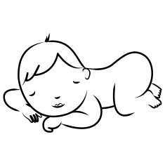 Sleeping Child Silhouette N2