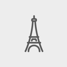 Paris tower thin line icon N3