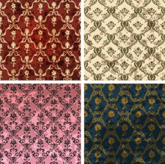 Background set of retro style wallpaper vintage and soiled with