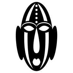 African Masks tribal design N10