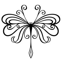 Vector Beautiful Dragonfly N2