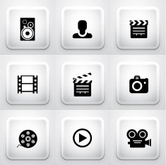 Vector cinema icons