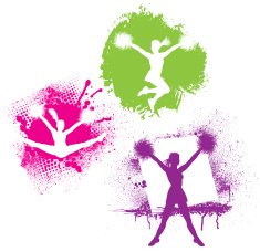 Cheerleader Grunge Designs