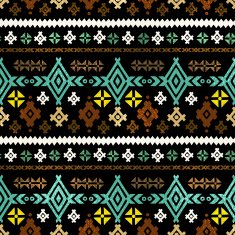 Tribal art ethnic seamless pattern N32