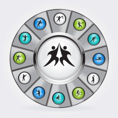 Vector icons of sport
