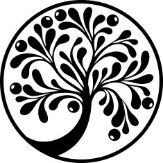 Decorative tree in black N2