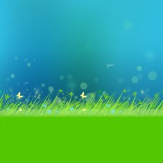 Dark sky with grass frame for your text