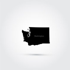 Map of the U S state Washington