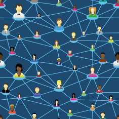 Business social people diagram