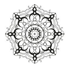 Circular ornament in ethnic style N4