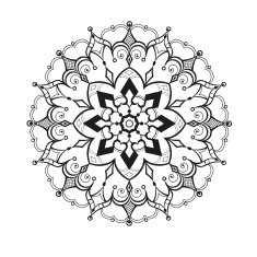 Circular ornament in ethnic style N6