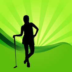 Vector silhouettes of golf N37