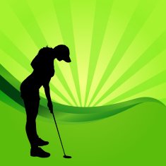 Vector silhouettes of golf N38