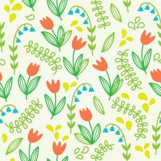 floral seamless pattern N768