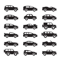 Car icons set N7