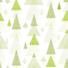 Abstract pine tree forest seamless pattern background