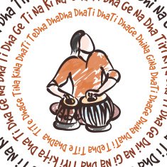 Indian musician playing tabla N2