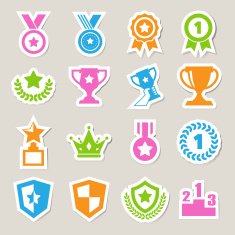 trophy and awards icons set N17