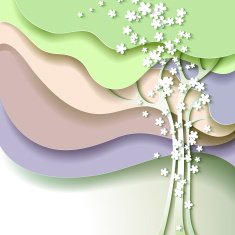 Abstract spring tree N4