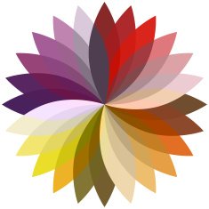 Flower color lotus silhouette for design N2