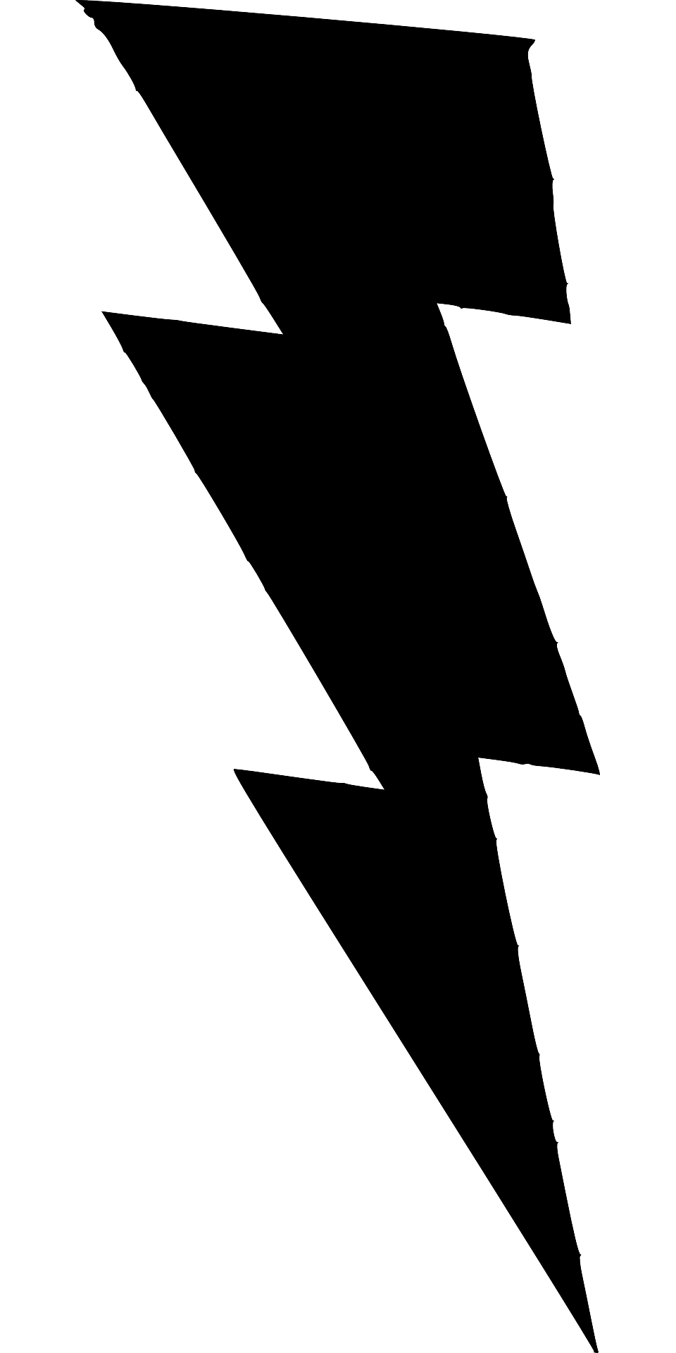 Черная молния рисунок