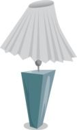 white table lamp as an illustration