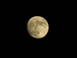 full moon at night sky