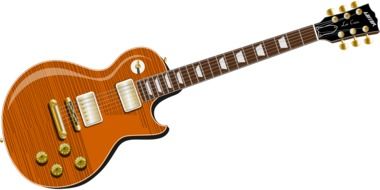 electric guitar on a white background