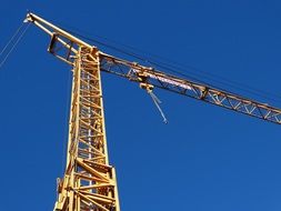 metal frame of construction crane